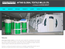 Tablet Screenshot of aftabglobaltextiles.com